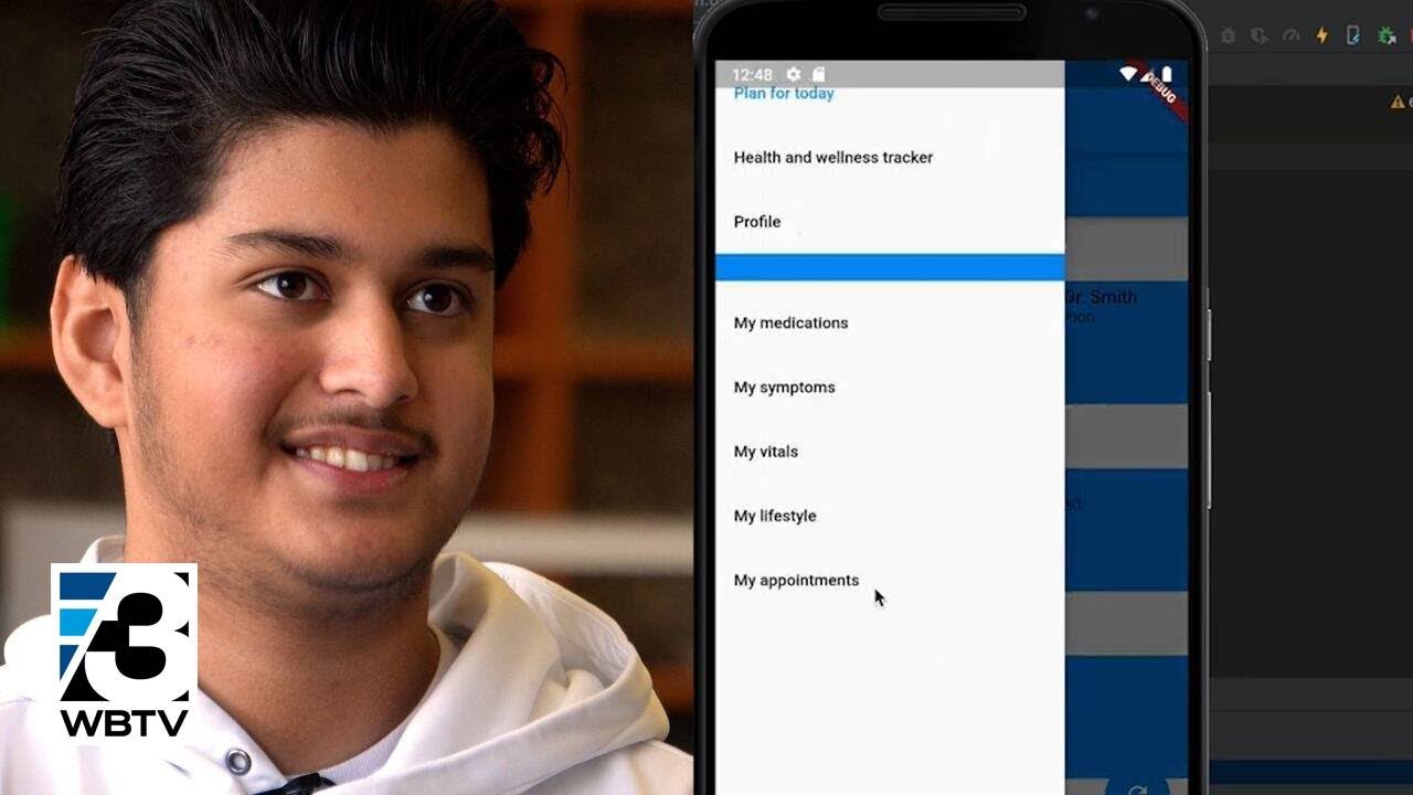 Teen’s Self-Created App For Caregivers Wins Congressional Award - YouTube