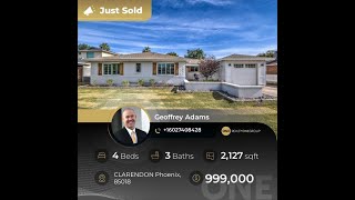 Just Sold this listing Address: 3809 E CLARENDON Avenue, Phoenix AZ 85018