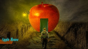 Dramatic Apple House -  Photo Manipulation In Photoshop - Photoshop CC