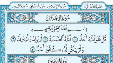 سورة الإخلاص مكتوبة / ماهر المعيقلي www.qoranet.net