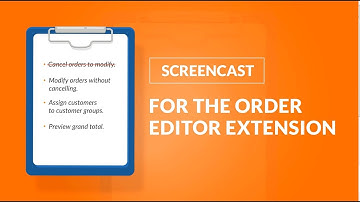 Order Editor extension for Magento 2