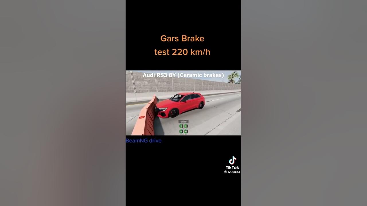 Car test. Наглядний приклад тормозів у машин. - YouTube