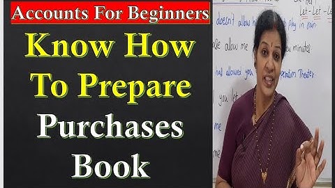 19. "Purchases Book" - Introduction & Problem
