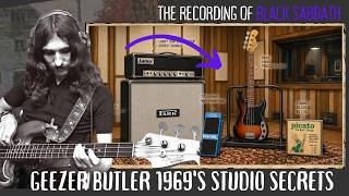 How GEEZER BUTLER recorded the bass on Black Sabbath