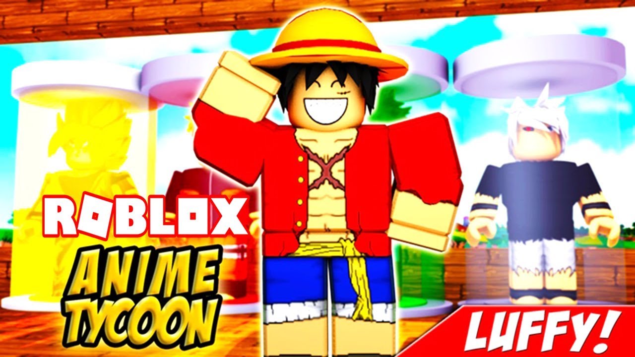 Me Convierto En Luffy Por 1 Dia En Roblox Anime Tycoon Youtube - camisa luffy roblox