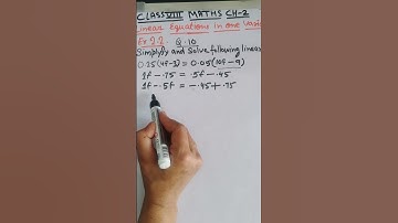 Class 8 | Chapter 2 | Linear equations in one variable | Exercise 2.2 | Q 10 #guidedmath