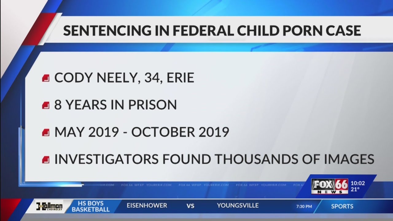 Erie man sentenced to prison on federal child pornography charges - YouTube