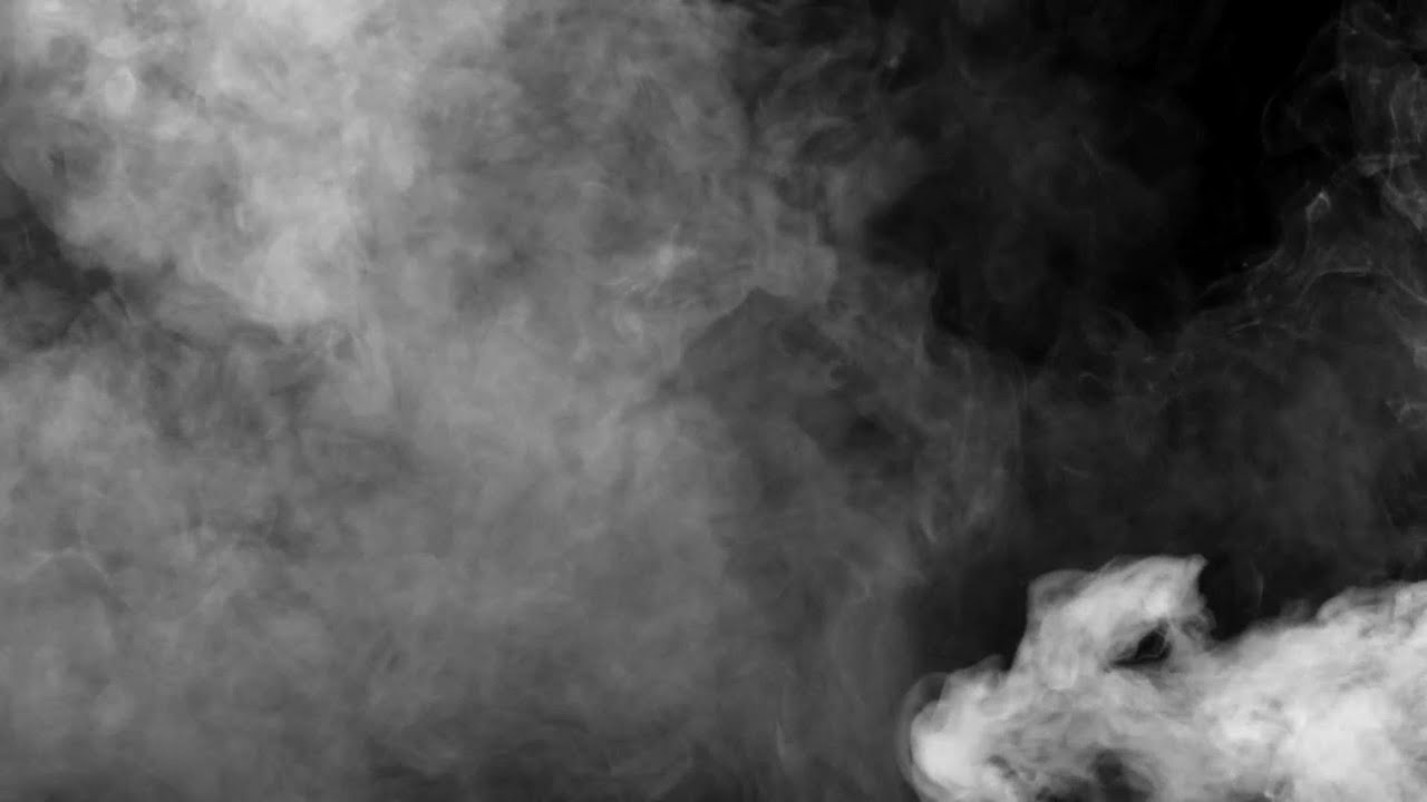 Real Rising smoke slow mo Abstract fog effect Grey White Mist vapor in dark background video part 13