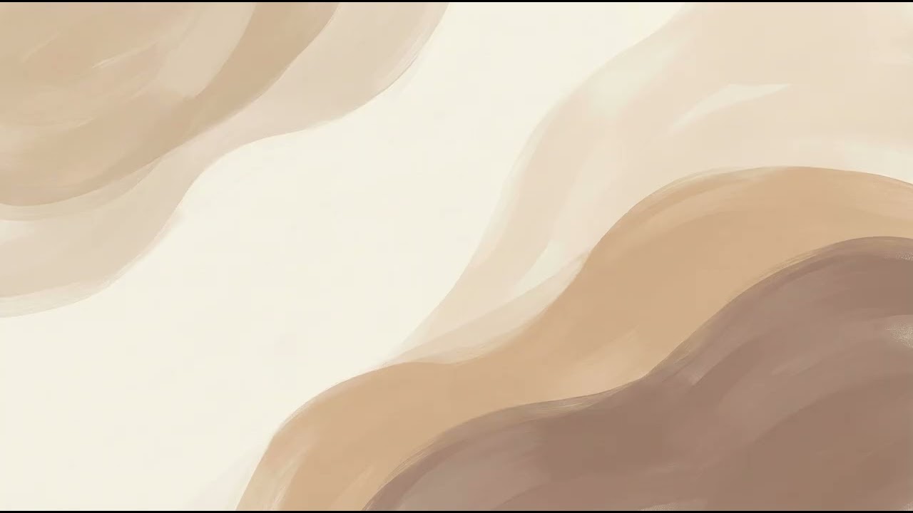 Warm Beige Abstract Waves | Elegant Idle TV Background | Calm Ambient Visuals