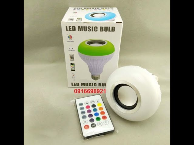 Cách Dùng Đèn Led Kiêm Loa Bluetooh Music Lamp E27 12W LED RGB Bluetooth Bulb Giá Rẻ#Shopee#Lazada