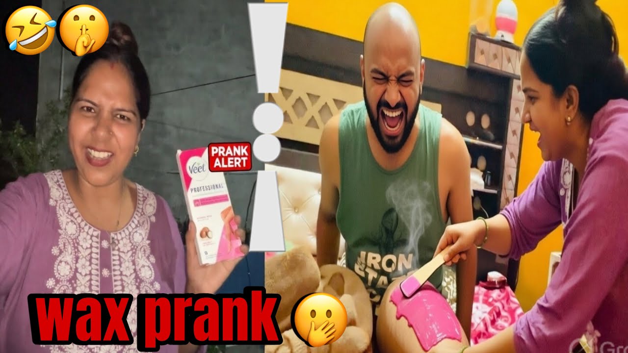 Wax Prank On Hubby😱// Revenge Prank 😂// Guddu Rone Lage🫢// #youtube #viralvideo 