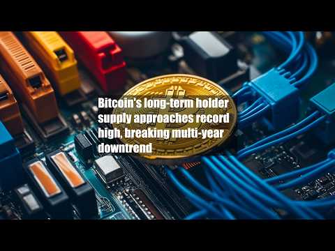 Bitcoin's long-term holder supply approaches record high, breaking multi-year downtrend
