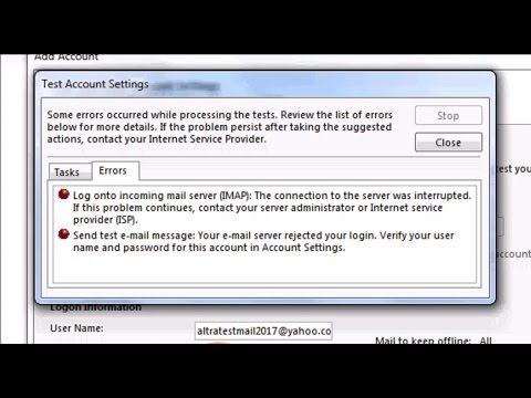 How to Configure Yahoo Mail Account in OUTLOOK 2016 & Fix yahoo Mail password error