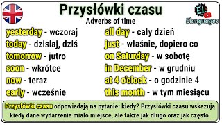 Przysłówki czasu angielski gramatyka - Adverbs of time in English grammar screenshot 5