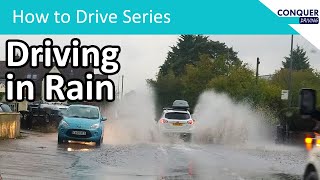 Driving in the rain and through small floods - wet weather driving