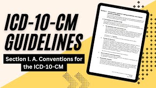 ICD10CM Guidelines: Section I. A. Conventions for the ICD10CM