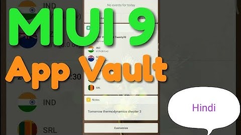 MIUI 9 App Vault
