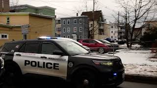 Manchester NH Police Cruiser Responding Urgent 2/2/2024