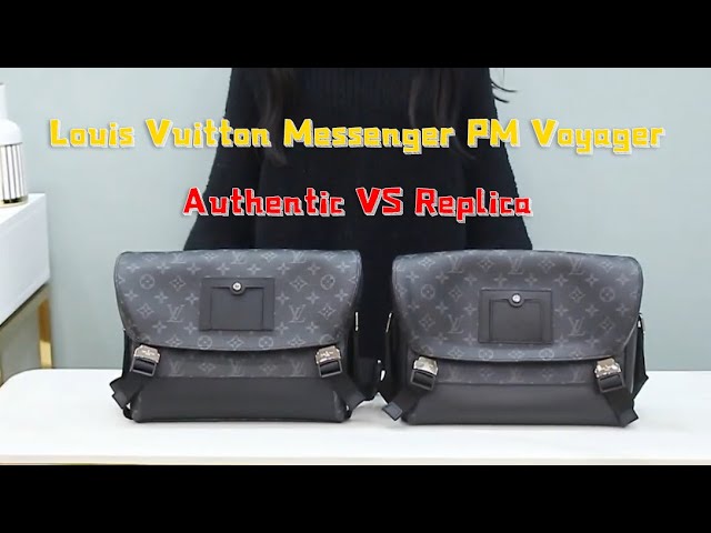 Louis Vuitton Black Monogram Eclipse Voyager Messenger PM QJB1TSHXKF000