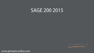 Sage 200 2015 New Features: Workspaces