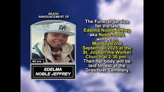 Edelma Noble Jeffrey ~ Short Obituary