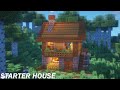 Minecraft Simple Starter House Tutorial | How to Build a Starter House in Minecraft