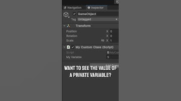 Three methods for showing private variables in Unity3D #unity #gamedev