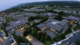 Flying over the Rosewood in Menlo Park