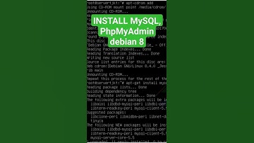 Install MySQL and PhpMyAdmin Debian 8