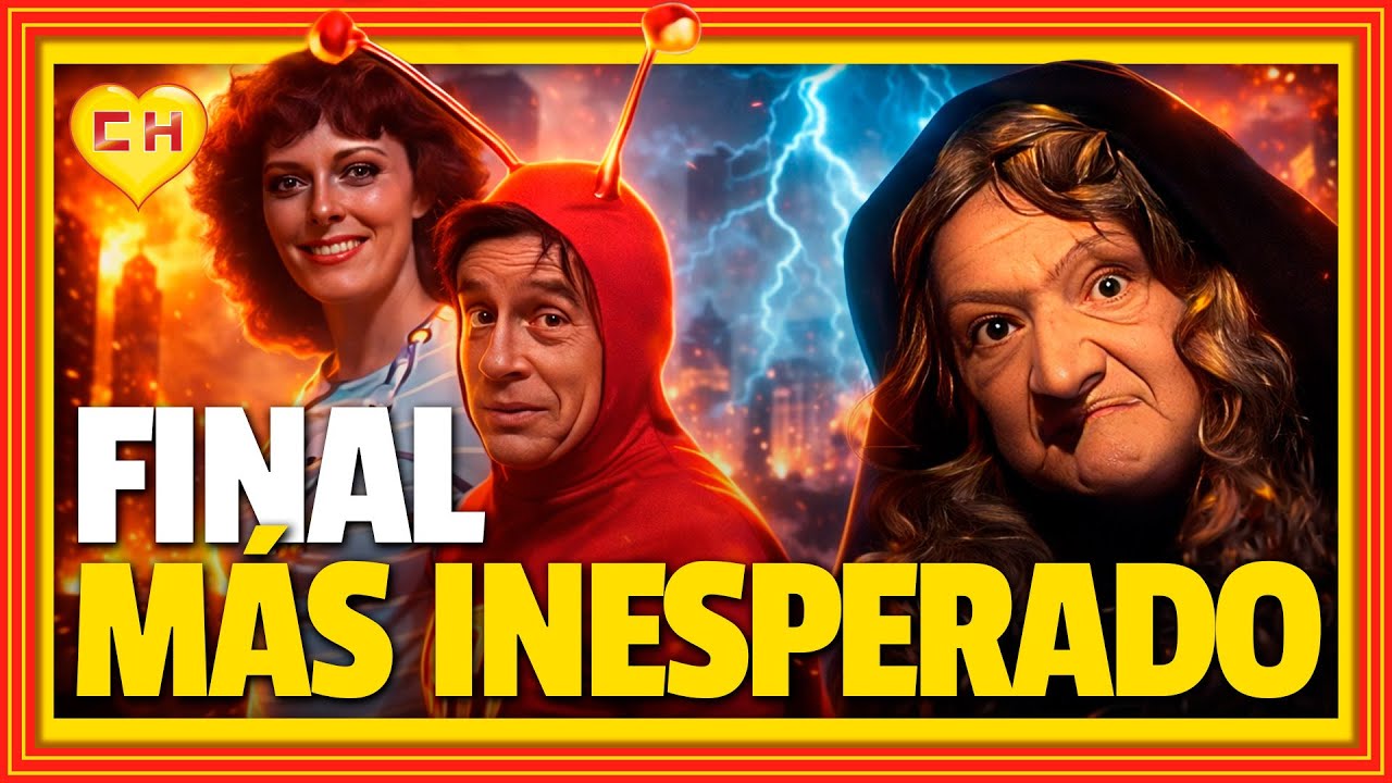 El Chapulín transforma a la bruja en una hermosa dama