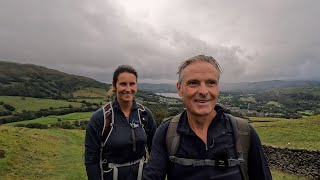 Lake District Walks  Red Screes & Middle Dodd in testing conditions from beautiful Ambleside 4K