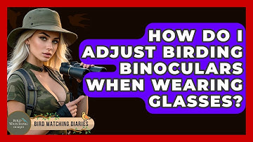 How Do I Adjust Birding Binoculars When Wearing Glasses? - Bird Watching Diaries