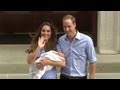 Prince William and Kate Middleton's Baby Makes 1st Public Appearance Outside St. Mary's Hospital