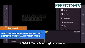 How To Make Luig Group on KineMaster(Sponsored by Preview Alight Motion Effects)