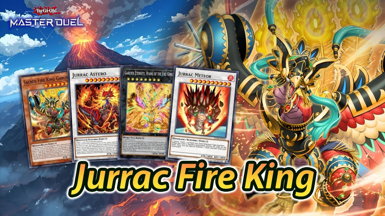 Jurrac Fire King Garunix Deck Master Duel 2025 | Phoenix Revival & Destroy Loop Ranked Gameplay
