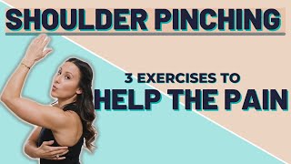 How to help shoulder pinching pain!