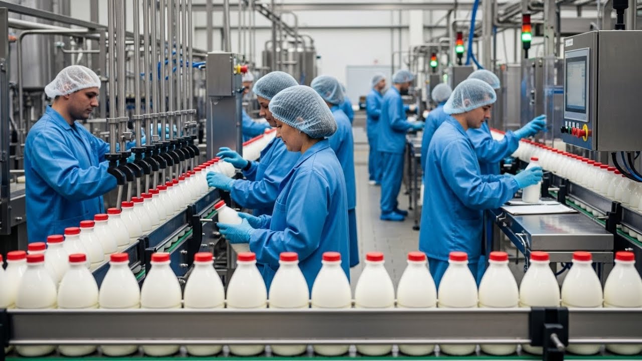 HOW Does MILK Become So Pure? | From Smart Farm to Factory Bottle ❓