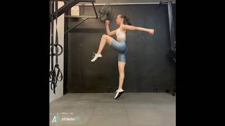 Athletefit 𝐫𝐞𝐯𝐞𝐫𝐬𝐞 𝐥𝐮𝐧𝐠𝐞 𝐭𝗼 𝐣𝐮𝗺𝐩 - לאנג אחורי לקפיצה