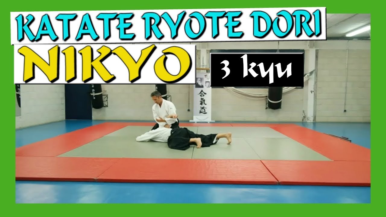 ⛩️ aïkido technique TACHI WAZA KATATE RYOTE DORI NIKYO OMOTE