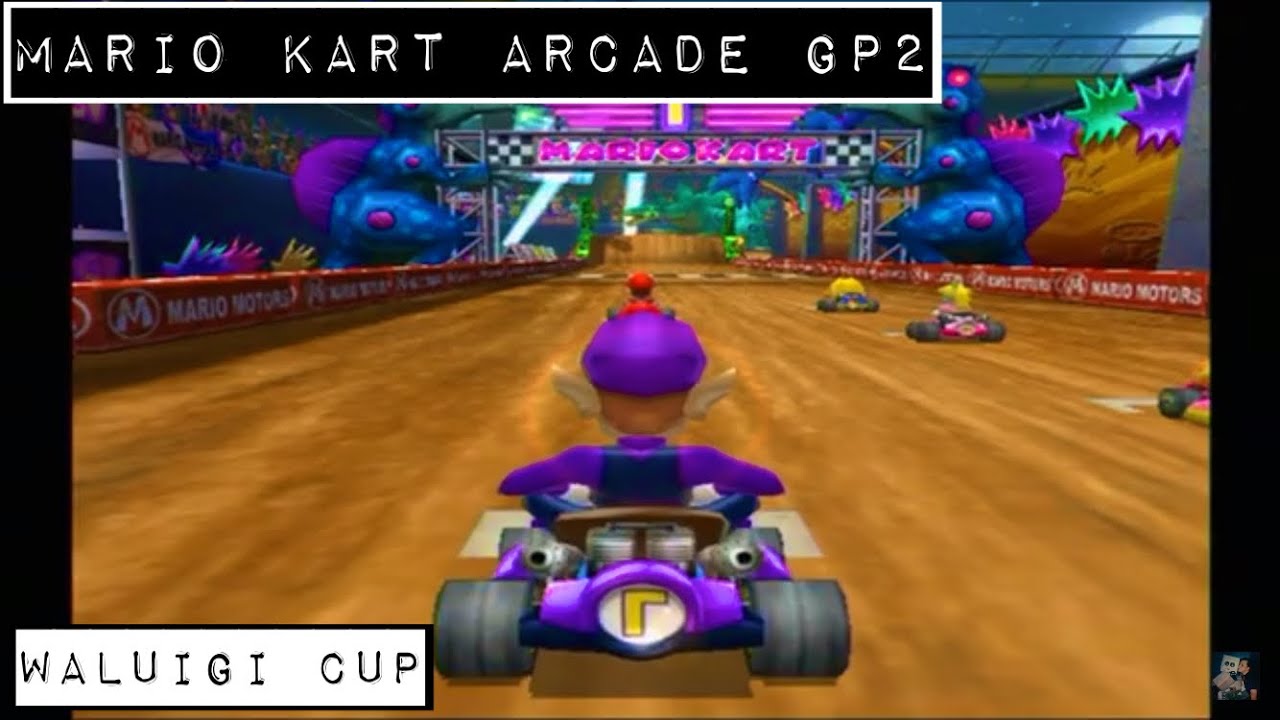 Mario Kart Arcade GP 2 - Waluigi Cup - Playthrough 100cc