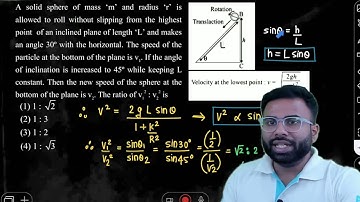 A solid sphere of mass 