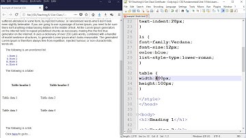 Styling Tables with CSS