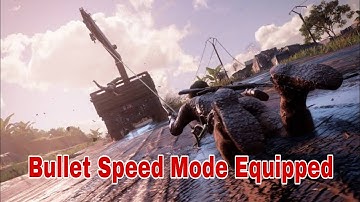 Uncharted 4: Iconic Truck Chase In The History of Video Games || Bullet Speed mode equipped || (PS4)