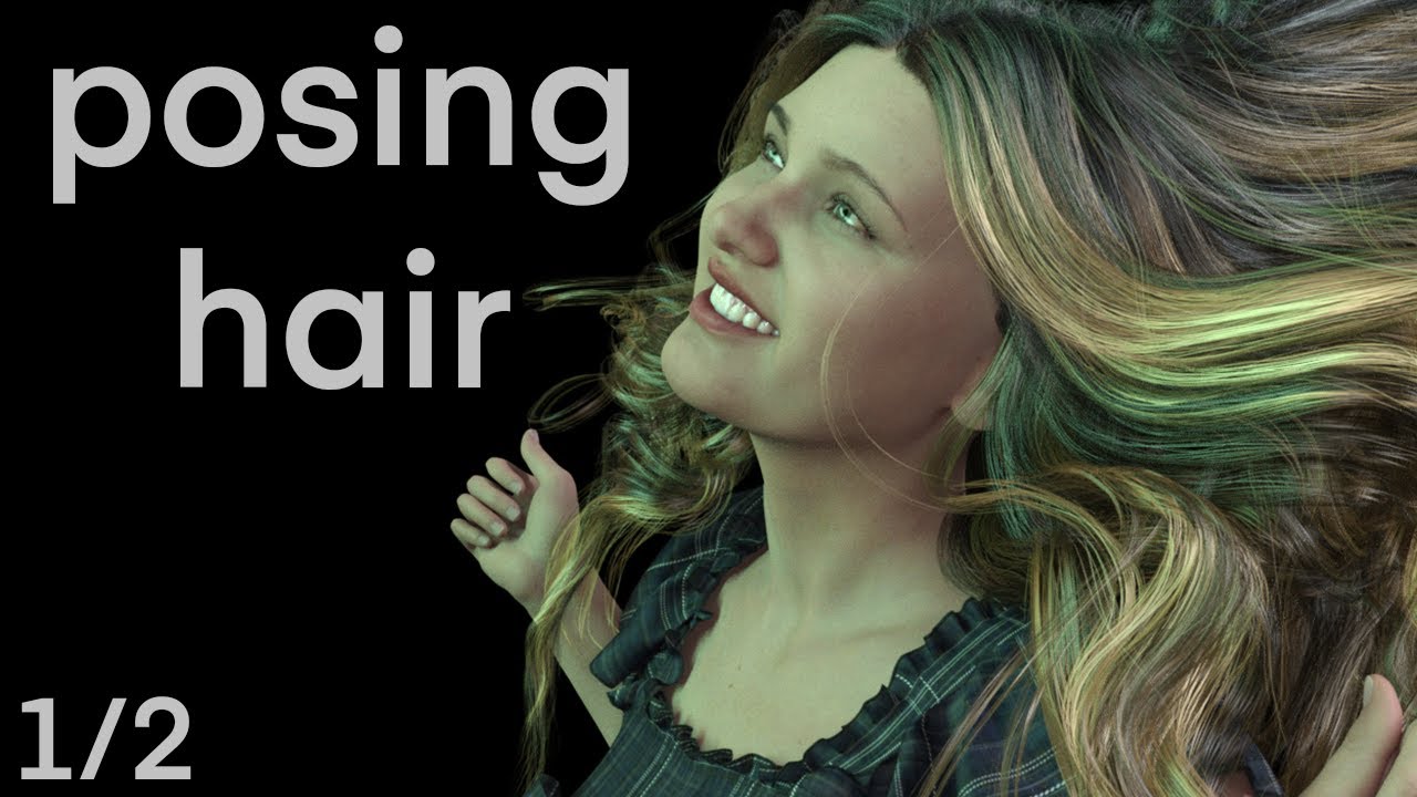 Posing hair with Zbrush (Daz to Zbrush)1of2 - YouTube