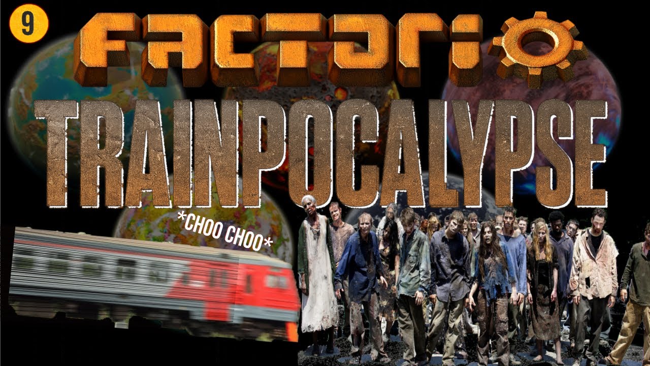 Factorio But it's the Train Apocalypse: A Perimeter of Trains - YouTube