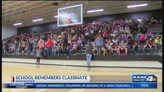 Students unite to mourn a classmate killed in a vehicle accident