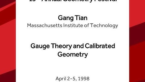 Gauge Theory and Calibrated Geometry - Gang Tian