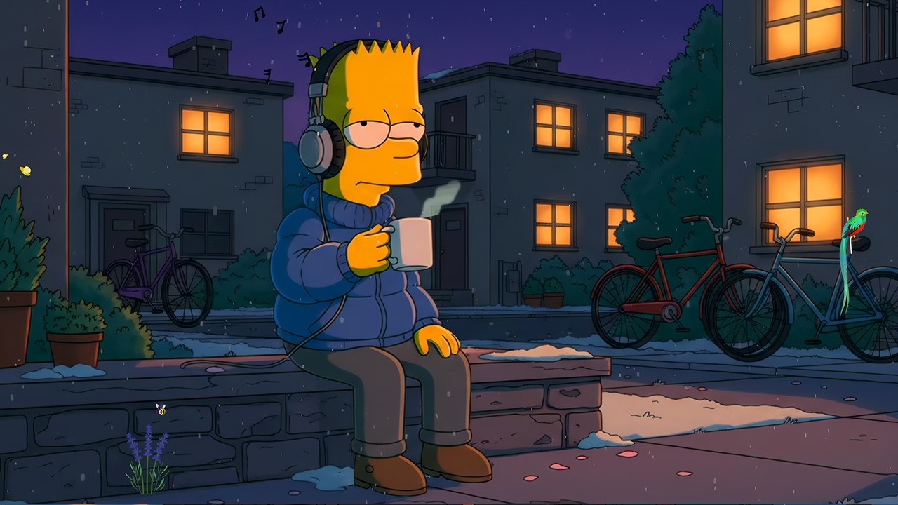 Snowy Night Chill 🌙🎧 Lofi Beats for Relaxing & Deep Focus ❄️ Cozy Winter Study Vibes