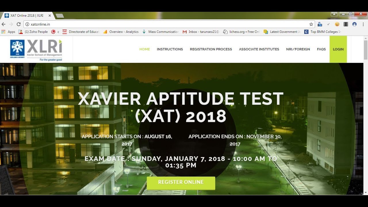 How \u2013 Application XAT 2018 Fill to 2018 ... Online XAT Form