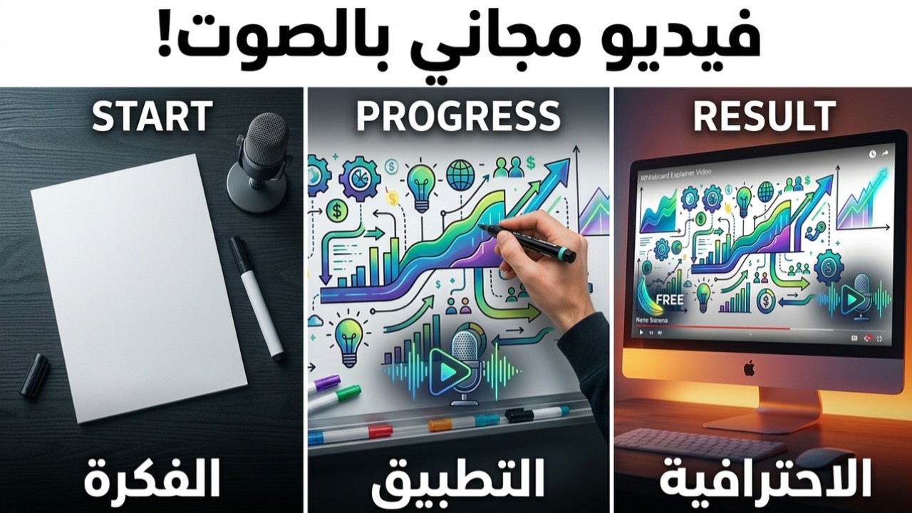 اصنع فيديوهات بالصوت  